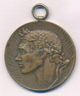 ~1920. "Törekvés Sportegylet Versenydíja" Kétoldalas Bronz Díjérem Füllel (38mm) T:2 - Non Classificati