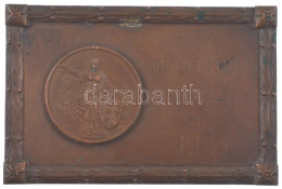 1925. "Magyar Athletikai Szövetség - Kegyelet Staféta 1925 I." Bronz Emlékplakett (98x65mm) T:XF - Non Classificati