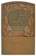 1934. "DSK I. 1935" Bronz Tenisz Díjplakett (99x64mm) T:AU,XF Kis Patina - Ohne Zuordnung