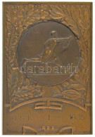 1935. "DSK I. 1935" Bronz Tenisz Díjplakett (54x79mm) T:AU,XF - Sin Clasificación