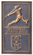 ~1970-1980. "Budapest Grand Prix" Egyoldalas Br Sport Plakett (76x45mm) T:1- Kis Patina - Zonder Classificatie