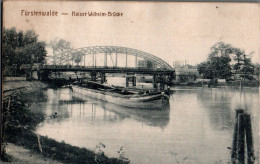 G6771 - Fürstenwalde Kaiser Wilhem Brücke Schlepper Schleppkahn - Verlag Baselitz Dresden - Fürstenwalde