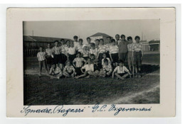 Foto Cartolina Presentazione Vigevanese Calcio Partita 15 Giugno 1933 Vigevano Era Fascista Football Provincia Di Pavia - Vigevano