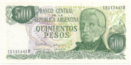 Argentína 1982. 500P T:AU Hajlás Az Egyik Szélén Argentina 1982. 500 Pesos C:AU Bend On One Side Krause P#303 - Sin Clasificación