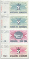 Bosznia-Hercegovina 1992. 25D (2x) + 50D + 500D T:UNC,AU Bosnia-Hercegovina 1992. 25 Dinara (2x) + 50 Dinara + 500 Dinar - Non Classificati