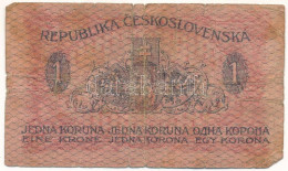 Csehszlovákia 1919. 1K T:VG Czechoslovakia 1919. 1 Koruna C:VG Krause 6.a - Non Classificati