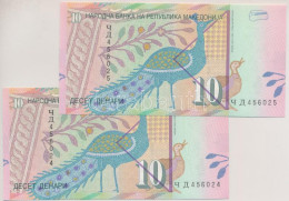 Észak-Macedónia 2011. 10D (2x) Sorszámkövetők "456024 - 456025" T:UNC North Macedonia 2011. 10 Denari (2x) Consecutive S - Non Classificati