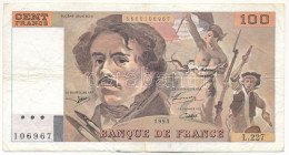 Franciaország 1993. 100Fr T:F Tűlyukak France 1993. 100 Francs C:F Pin Holes Krause P#152 - Zonder Classificatie