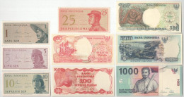 Indonézia 1964. 1s + 5s + 10s + 25s + 50s + 1984. 100R + 1992. 100R + 500R + 1000R + 2000. 1000R T:UNC,AU  Indonesia 196 - Zonder Classificatie