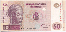 Kongó 2000. 50Fr T:UNC,AU Congo 2000. 50 Francs C:UNC,AU Krause P#91A - Non Classificati