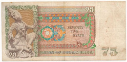 Mianmar / Burmai Szocialista Köztársaság 1985. 75K Német Nyelvű Leírással T:III Kis Lyukak Myanmar / Socialist Republic  - Ohne Zuordnung