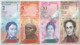 Venezuela 2007-2018. 2B-20.000B (9xklf) T:UNC-F Szép Papír Venezuela 2007-2018. 2 Bolívares - 20.000 Bolívares (9xdiff)  - Unclassified