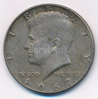 Amerikai Egyesült Államok 1967. 1/2$ Ag "Kennedy" T:XF Patina USA 1967. 1/2 Dollar Ag "Kennedy" C:XF Patina Krause KM#20 - Unclassified