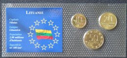 LTUX03 - LITUANIE - SERIE MONNAIES - 3 Pièces - 10,20,50 Centu - Lituania