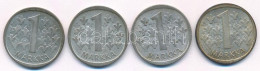 Finnország 1964S-1967S 1M Ag (4xklf) T:AU,XF Patina Finland 1964S-1967S 1 Markka Ag (4xdiff) C:AU,XF Patina Krause KM# 4 - Non Classificati