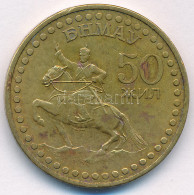 Mongólia 1971. 1T Bronz "A Forradalom 50. évfordulója" T:XF Patina Mongolia 1971. 1 Tugrik Bronz "50th Anniversary Of Th - Non Classificati