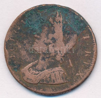 Nagy-Britannia 1750. 1/2p Cu "II. György" (9,35g) T:F,VG Patina, Ph, Great Britain 1750. 1/2 Penny Cu "George II" (9,35g - Ohne Zuordnung