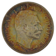 Szerbia 1915. 50p Ag "I. Péter" T:AU Patina Serbia 1915. 50 Para Ag "Peter I" C:AU Patina - Unclassified