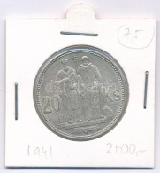 Szlovákia 1941. 20K Ag "Cirill és Metód" T:AU,XF Patina Slovakia 1941. 20 Korun Ag "St. Kyrill And St. Methodius" C:AU,X - Sin Clasificación