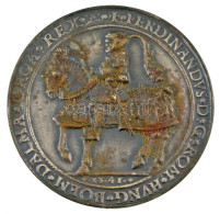 Csehszlovákia 1967. "I. Ferdinánd" 1541-es évjáratú "Schauthaler" Előlapjának Mintájára Készült Ezüstözött Bronz Emlékér - Unclassified