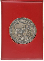 Lengyelország 1997. A Lengyel Bélyeggyűjtő Egyesület Országos Filatéliai Kiállításának Ezüstpatinázott Emlékérme, Műbőr  - Sin Clasificación