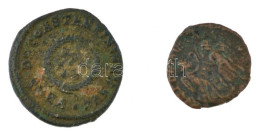 Római Birodalom / Heraclea / I. Constantinus 321-324. Follis (2,97g) + ~IV. Század Follis (1,05g) T:VF,VG Roman Empire / - Unclassified