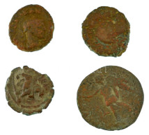 Római Birodalom / Egyiptom ~I-II. Század 4db-os Bronz érmetétel T:VF,F Roman Empire / Egypt ~1st-2nd Century 4pcs Bronze - Unclassified