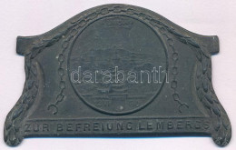 Osztrák-Magyar Monarchia 1915. "Zur Befreiung Lemberg (Lemberg Felszabadításáért)" Zn Emlékjelvény, "BRÜDER SCHNEIDER WI - Sin Clasificación