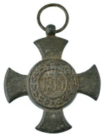 1916. "Vas Érdemkereszt" Hadifém Kitüntetés Mellszalag Nélkül T:XF Hungary 1916. "Iron Merit Cross" War Metal Decoration - Sin Clasificación