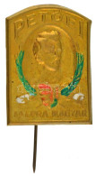 ~1948. "Petőfi - Talpra Magyar" Bronz Lemezjelvény Petőfi Sándor Arcképével (~22x30mm) T:XF - Unclassified