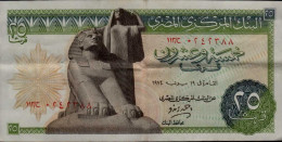 BILLET 25 PIASTRES Pays EGYPTE état  TB - Egypte