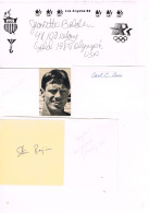 JEUX OLYMPIQUES - AUTOGRAPHES DE MEDAILLES OLYMPIQUES - CONCURRENTS DES ETATS-UNIS  - - Autographes