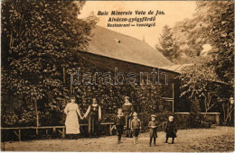 T2/T3 1921 Alváca-gyógyfürdő, Baie Minerale Vata De Jos; Gyógyfürdő Vendéglő. Berkovits Kiadása / Spa Restaurant - Non Classés