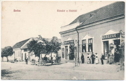 T2/T3 1913 Bethlen, Beclean; Fő Tér, Babcsák Gerő és Babcsák A. üzlete. Schönfeld és Dávid Kiadása / Main Square, Shops  - Unclassified