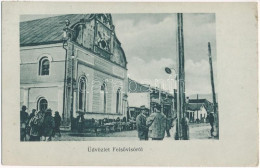 T2 1917 Felsővisó, Viseu De Sus; Zsinagóga, Piac / Synagogue, Market - Unclassified