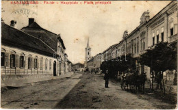 T3 1915 Karánsebes, Caransebes; Fő Tér, Szálloda. Halász Nándor Kiadása / Hauptplatz / Main Square, Hotel (EB) - Zonder Classificatie