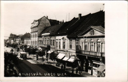 ** T2/T3 Kolozsvár, Cluj; Unio Utca, Kalmár Ferenc, Radó Sándor üzlete, Anny Illatszertár, Autóbusz / Street View, Shops - Ohne Zuordnung