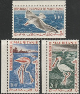 THEMATIC BIRDS:  FLAMINGO, HERON, SEAGULL   - MAURITANIA - Albatros & Stormvogels