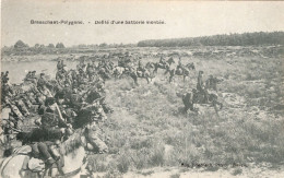 CPA  - BELGIQUE -   BRUX -  BRASSCHAET POLYGONE- Défilé D'une  Batterie  Montée - Beroemde Personen