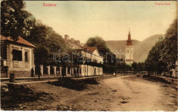 T3 1913 Zalatna, Zlatna; Posta Utca, Templom / Street View, Church (r) - Sin Clasificación