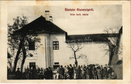 T2/T3 1911 Alsómislye, Nizná Mysla (Kassa, Kosice); Római Katolikus Iskola / School (fl) - Unclassified