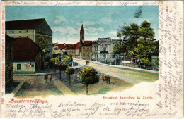 T2/T3 1915 Besztercebánya, Banská Bystrica; Hengermalom, Erzsébet Templom és Zárda. Machold F. Kiadása / Mill, Church, N - Non Classés