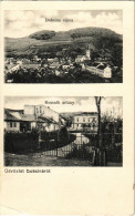 ** T2/T3 Dobsina, Dobschau; Látkép, Kossuth Sétány. Fischer Hermann Kiadása / General View, Street View, Promenade (EK) - Non Classés