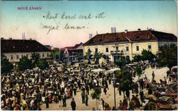 T2/T3 1925 Érsekújvár, Nové Zámky; Piac, Szálloda és Vendéglő / Market, Hotel And Restaurant (EK) - Sin Clasificación