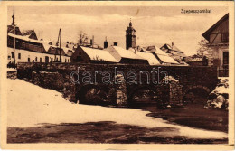 ** T2 Szepesszombat, Spisská Sobota; Híd Télen. Hensch Ede Fia Kiadása / Bridge In Winter - Sin Clasificación