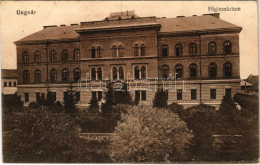 T2 1916 Ungvár, Uzshorod, Uzhhorod, Uzhorod; Főgimnázium. Vasúti Levelezőlapárusítás 2457. / School - Unclassified
