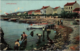 T2 1908 Crikvenica, Cirkvenica; Hotel Kavana Crnkovici / Tengerpart, Szálloda és Kávéház / Seashore, Hotel And Café - Sin Clasificación