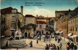 * T3 Dubrovnik, Ragusa; Gundulicev Trg / Gundulic Platz / Market Square, Statue (Rb) - Sin Clasificación