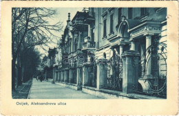 T4 1941 Eszék, Osijek; Aleksandrova Ulica / Street View (lyuk / Hole) - Sin Clasificación
