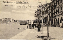 * T2 1907 Kraljevica, Portoré, Porto Ré; Hotel Liburnia, Skola / Hotel, School. Ed. Feitzinger's Kunstverlag Quarn No. 1 - Unclassified